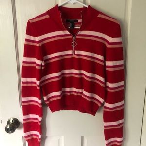 💙 Forever 21 Quarter Zip Sweater